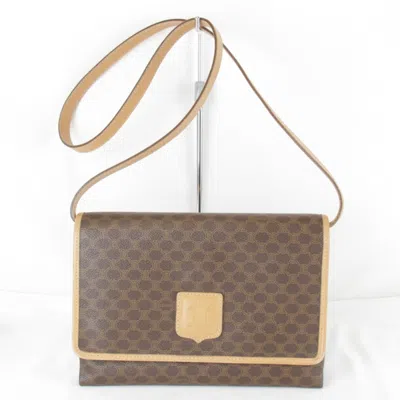 Pre-owned Celine Brown Pvc Leather Shoulder Bag ()