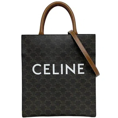 Pre-owned Celine Brown Pvc Leather Shoulder Bag Tote Bag ()