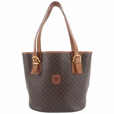 Pre-owned Celine Brown Pvc Leather Shoulder Bag Tote Bag ()