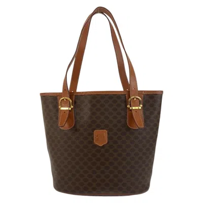 Pre-owned Celine Brown Pvc Leather Shoulder Bag Tote Bag ()