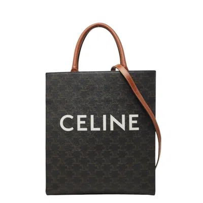 Pre-owned Celine Brown Pvc Leather Shoulder Bag Tote Bag ()