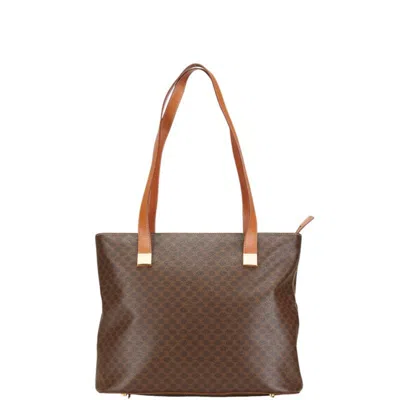 Pre-owned Celine Brown Pvc Leather Tote Bag ()