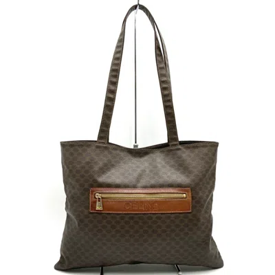 Pre-owned Celine Brown Pvc Leather Tote Bag ()
