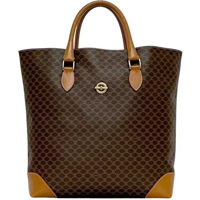 Pre-owned Celine Brown Pvc Leather Tote Bag ()