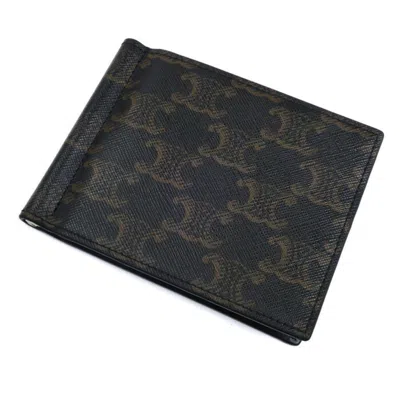 Pre-owned Celine Brown Pvc Leather Wallet (bi-fold) ()