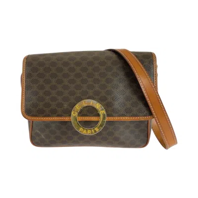 Pre-owned Celine Brown Pvc Pochette Shoulder Bag ()