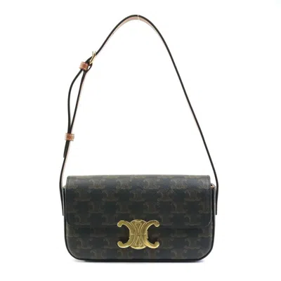 Pre-owned Celine Brown Pvc Shoulder Bag ()