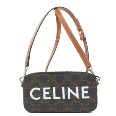 Pre-owned Celine Brown Pvc Shoulder Bag ()