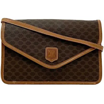 Pre-owned Celine Brown Pvc Shoulder Bag ()
