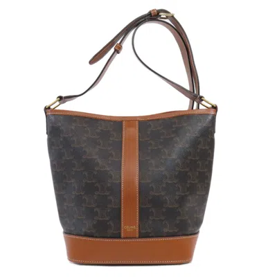 Pre-owned Celine Brown Pvc Shoulder Bag ()