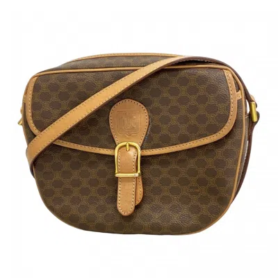 Pre-owned Celine Brown Pvc Shoulder Bag ()