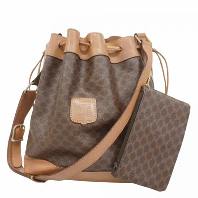 Pre-owned Celine Brown Pvc Shoulder Bag ()
