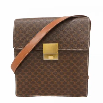 Pre-owned Celine Brown Pvc Shoulder Bag ()
