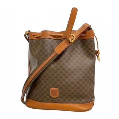 Pre-owned Celine Brown Pvc Shoulder Bag ()