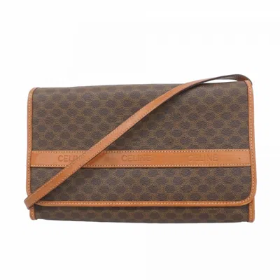 Pre-owned Celine Brown Pvc Shoulder Bag ()