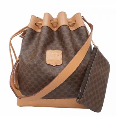 Pre-owned Celine Brown Pvc Shoulder Bag ()