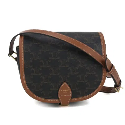 Pre-owned Celine Brown Pvc Shoulder Bag ()
