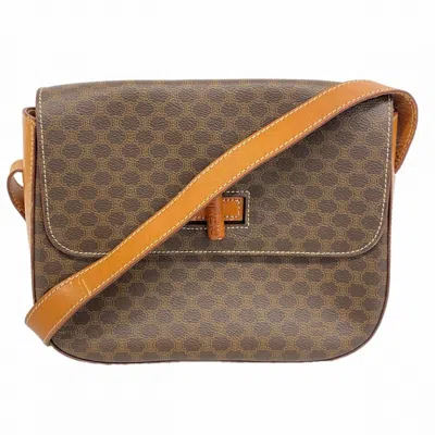 Pre-owned Celine Brown Pvc Shoulder Bag ()