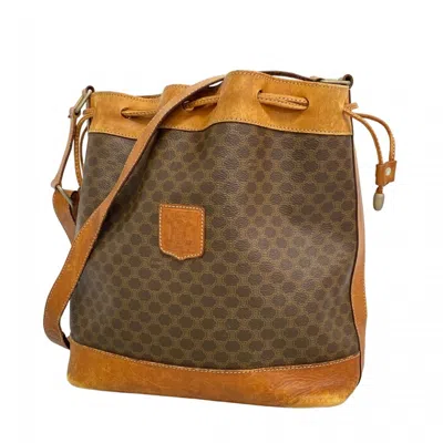 Pre-owned Celine Brown Pvc Shoulder Bag ()