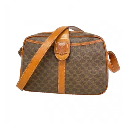 Pre-owned Celine Brown Pvc Shoulder Bag ()
