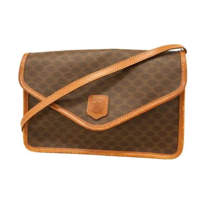 Pre-owned Celine Brown Pvc Shoulder Bag ()