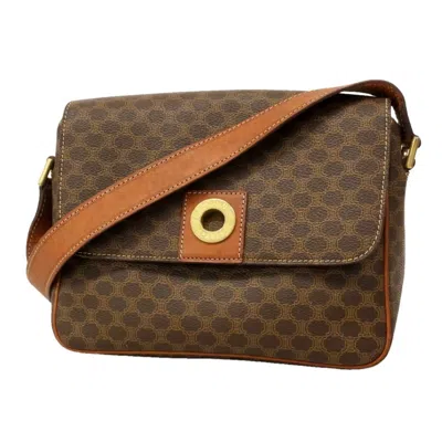 Pre-owned Celine Brown Pvc Shoulder Bag ()