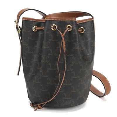 Pre-owned Celine Brown Pvc Shoulder Bag ()