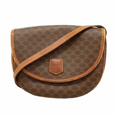 Pre-owned Celine Brown Pvc Shoulder Bag ()