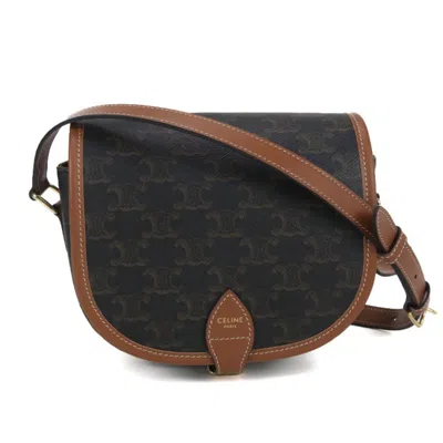Pre-owned Celine Brown Pvc Shoulder Bag ()