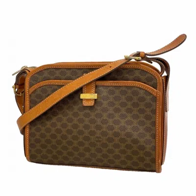 Pre-owned Celine Brown Pvc Shoulder Bag ()