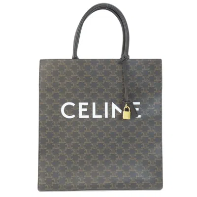 Pre-owned Celine Brown Pvc Tote Bag ()