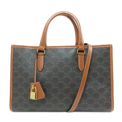 Pre-owned Celine Brown Pvc Tote Bag ()