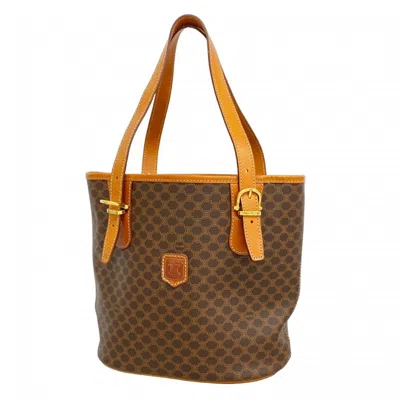Pre-owned Celine Brown Pvc Tote Bag ()