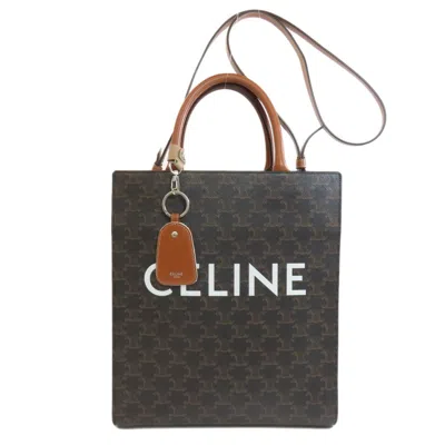 Pre-owned Celine Brown Pvc Tote Bag ()