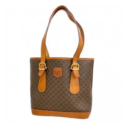 Pre-owned Celine Brown Pvc Tote Bag ()