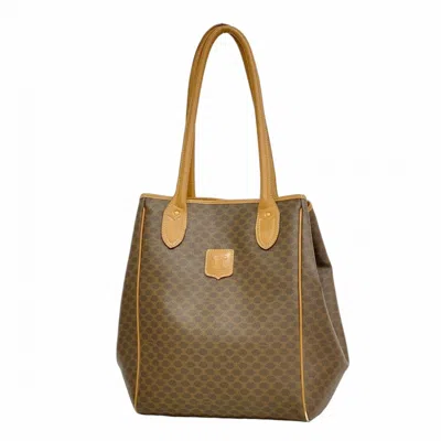 Pre-owned Celine Brown Pvc Tote Bag ()