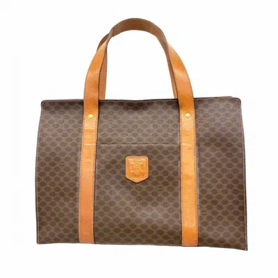 Pre-owned Celine Brown Pvc Tote Bag ()