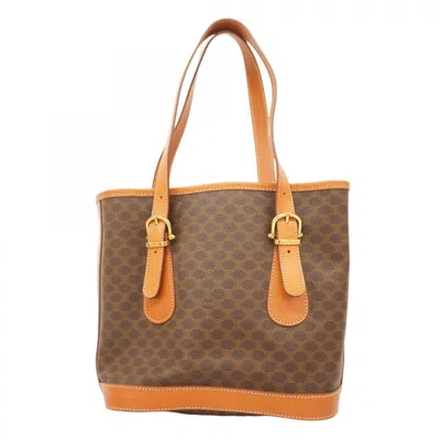 Pre-owned Celine Brown Pvc Tote Bag ()