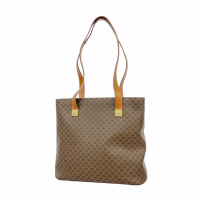 Pre-owned Celine Brown Pvc Tote Bag ()