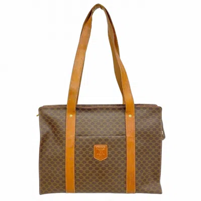 Pre-owned Celine Brown Pvc Tote Bag ()