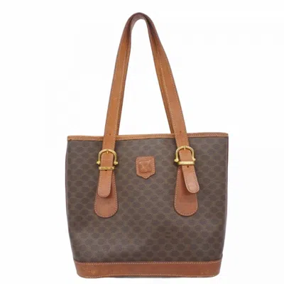 Pre-owned Celine Brown Pvc Tote Bag ()