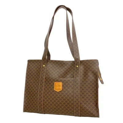 Pre-owned Celine Brown Pvc Tote Bag ()
