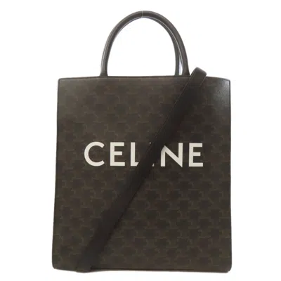Pre-owned Celine Brown Pvc Tote Bag ()
