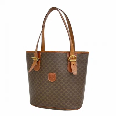 Pre-owned Celine Brown Pvc Tote Bag ()