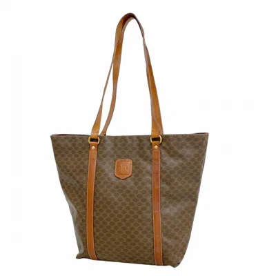 Pre-owned Celine Brown Pvc Tote Bag ()
