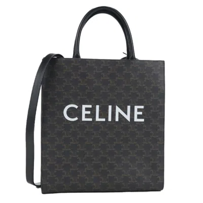 Pre-owned Celine Brown Pvc Tote Bag ()