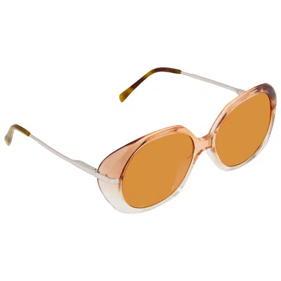 Celine Brown Round Ladies Sunglasses Cl40036u50e56 In Yellow