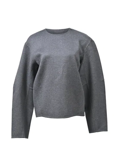 Pre-owned Celine Brushed-finish Sweater In Gray