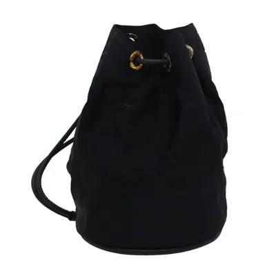 Pre-owned Celine Bucket 16 Synthetic Shoulder Bag () In Black