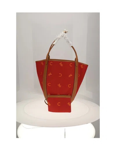 Celine Bucket Bag In Red